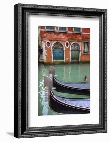 Gondolas Along the Grand Canal, Venice, Italy-Darrell Gulin-Framed Photographic Print