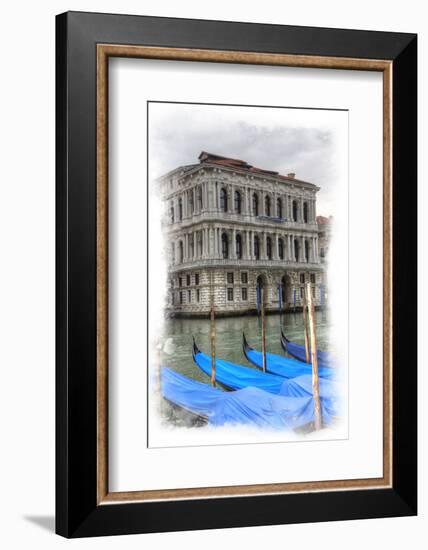 Gondolas Along the Grand Canal-Darrell Gulin-Framed Photographic Print