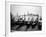 Gondolas and Gondoliers on a Rainy Day in Venice Italy, June 1965-null-Framed Photographic Print