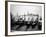 Gondolas and Gondoliers on a Rainy Day in Venice Italy, June 1965-null-Framed Photographic Print