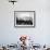 Gondolas and Gondoliers on a Rainy Day in Venice Italy, June 1965-null-Framed Photographic Print displayed on a wall