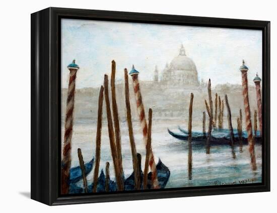 Gondolas At Rest-Richard Willis-Framed Premier Image Canvas