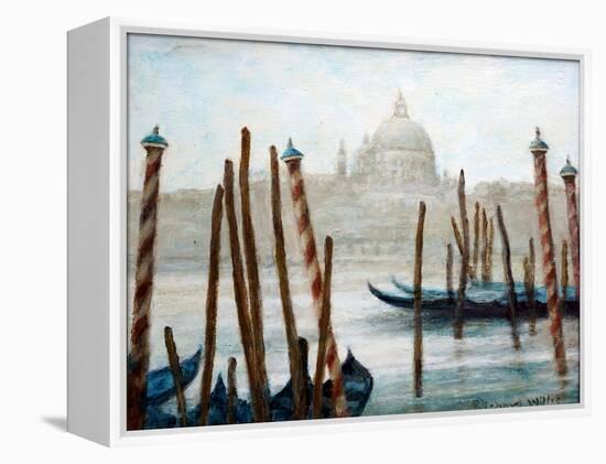 Gondolas At Rest-Richard Willis-Framed Premier Image Canvas