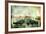 Gondolas - Beautiful Venetian Pictures - Oil Painting Style-Maugli-l-Framed Premium Giclee Print