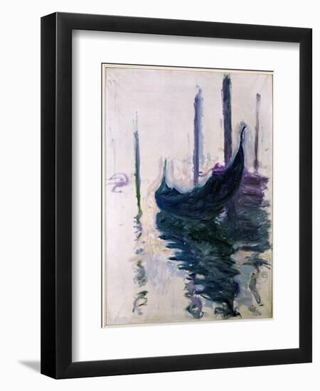 Gondolas in Venice, 1908-Claude Monet-Framed Giclee Print