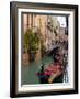 Gondolas Moored along Grand Canal, Venice, Italy-Lisa S^ Engelbrecht-Framed Photographic Print
