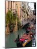 Gondolas Moored along Grand Canal, Venice, Italy-Lisa S^ Engelbrecht-Mounted Photographic Print