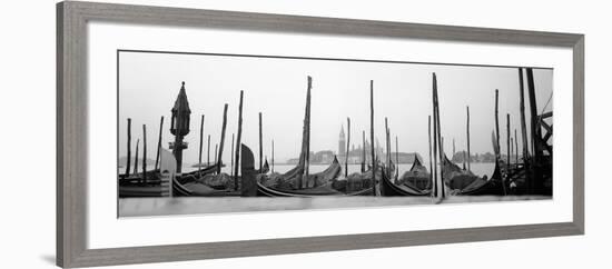 Gondolas Moored at a Harbor, San Marco Giardinetti, Venice, Italy-null-Framed Photographic Print