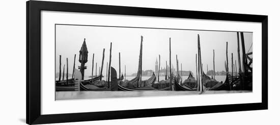 Gondolas Moored at a Harbor, San Marco Giardinetti, Venice, Italy-null-Framed Photographic Print