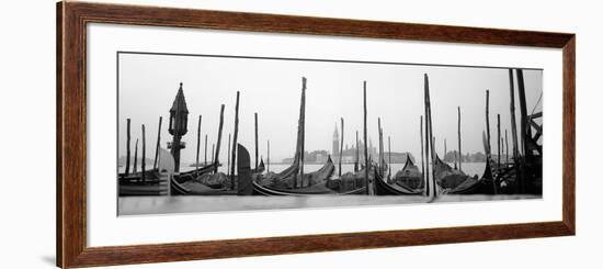 Gondolas Moored at a Harbor, San Marco Giardinetti, Venice, Italy-null-Framed Photographic Print