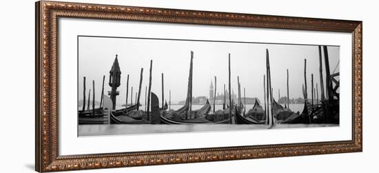 Gondolas Moored at a Harbor, San Marco Giardinetti, Venice, Italy-null-Framed Photographic Print