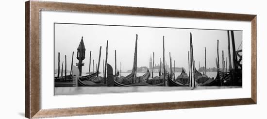 Gondolas Moored at a Harbor, San Marco Giardinetti, Venice, Italy-null-Framed Photographic Print