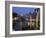 Gondolas Moored on the Grand Canal at Riva Del Vin, with Rialto Bridge Behind, Venice, Veneto-Hazel Stuart-Framed Photographic Print