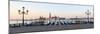 Gondolas Moored on the Lagoon, San Giorgio Maggiore Beyond, Riva Degli Schiavoni-Amanda Hall-Mounted Photographic Print