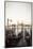 Gondolas Moored on the Lagoon, San Giorgio Maggiore Beyond, Riva Degli Schiavoni-Amanda Hall-Mounted Photographic Print