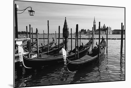 Gondolas of St Marks Square, Venice, Italy-George Oze-Mounted Photographic Print
