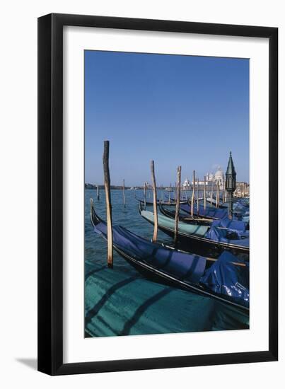 Gondolas on St Mark's Basin-null-Framed Photographic Print