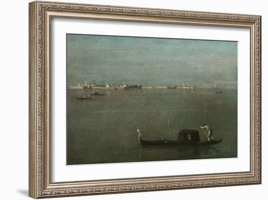 Gondolas on the Lagoon (Grey Lagoo), 1765-Francesco Guardi-Framed Giclee Print