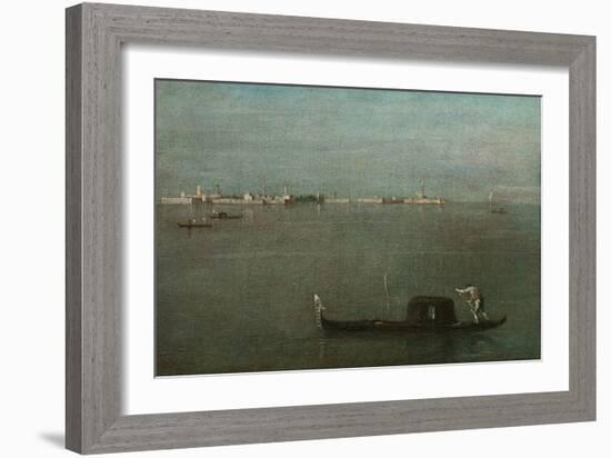 Gondolas on the Lagoon (Grey Lagoo), 1765-Francesco Guardi-Framed Giclee Print