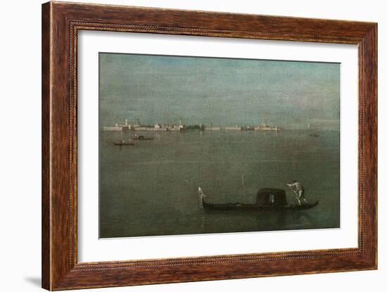 Gondolas on the Lagoon (Grey Lagoo), 1765-Francesco Guardi-Framed Giclee Print