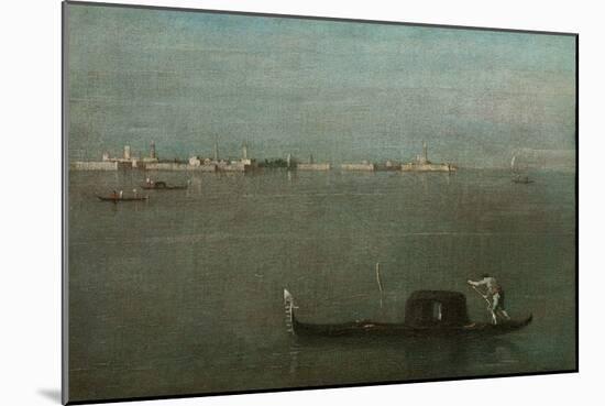 Gondolas on the Lagoon (Grey Lagoo), 1765-Francesco Guardi-Mounted Giclee Print