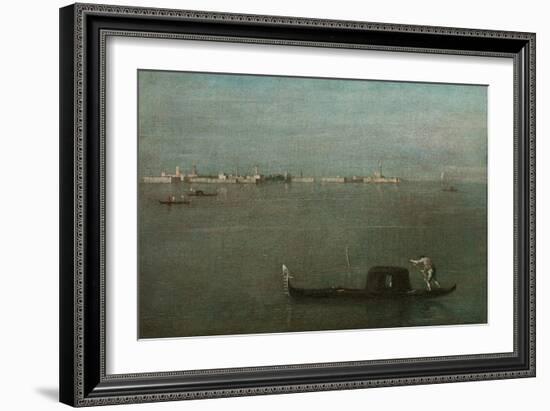 Gondolas on the Lagoon (Grey Lagoo), 1765-Francesco Guardi-Framed Giclee Print