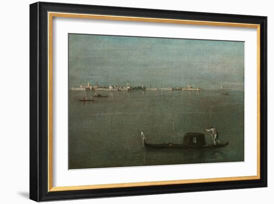 Gondolas on the Lagoon (Grey Lagoo), 1765-Francesco Guardi-Framed Giclee Print