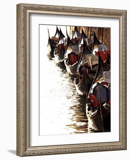 Gondolas, Venice, Italy-Alan Copson-Framed Photographic Print