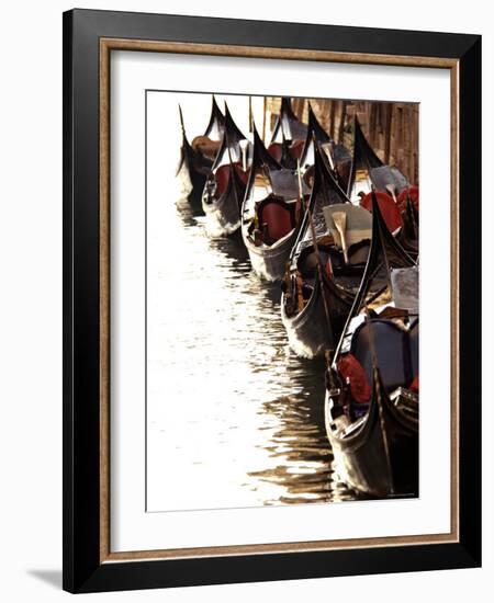 Gondolas, Venice, Italy-Alan Copson-Framed Photographic Print