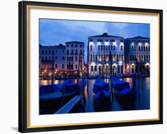 Gondolas, Venice, Italy-Peter Adams-Framed Photographic Print