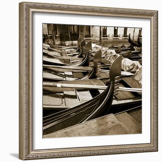 Gondolas, Venice, Italy-Jon Arnold-Framed Photographic Print