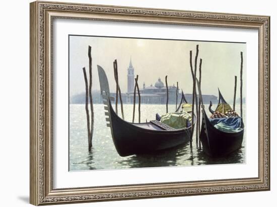 Gondolas, Venice-Zhen-Huan Lu-Framed Giclee Print