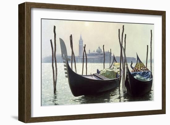 Gondolas, Venice-Zhen-Huan Lu-Framed Giclee Print