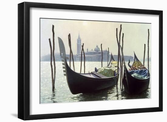 Gondolas, Venice-Zhen-Huan Lu-Framed Giclee Print