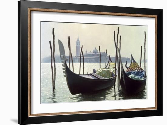 Gondolas, Venice-Zhen-Huan Lu-Framed Giclee Print