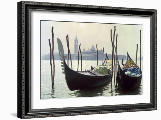 Gondolas, Venice-Zhen-Huan Lu-Framed Giclee Print