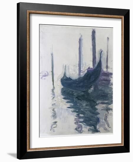 Gondoles à Venise-Claude Monet-Framed Giclee Print