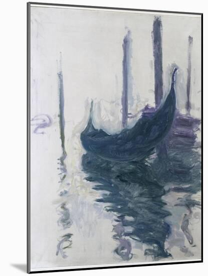 Gondoles à Venise-Claude Monet-Mounted Giclee Print