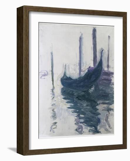 Gondoles à Venise-Claude Monet-Framed Premium Giclee Print