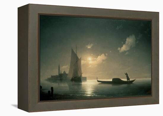 Gondolier at Sea by Night, 1843-Ivan Konstantinovich Aivazovsky-Framed Premier Image Canvas