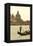 Gondolier on the Grand Canal, Santa Maria Della Salute, Venice, Italy-David Noyes-Framed Premier Image Canvas