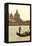 Gondolier on the Grand Canal, Santa Maria Della Salute, Venice, Italy-David Noyes-Framed Premier Image Canvas