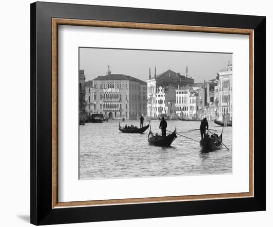 Gondoliers on the Gran Canal, Venice, Veneto Region, Italy-Nadia Isakova-Framed Photographic Print