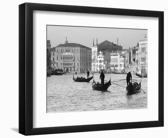 Gondoliers on the Gran Canal, Venice, Veneto Region, Italy-Nadia Isakova-Framed Photographic Print