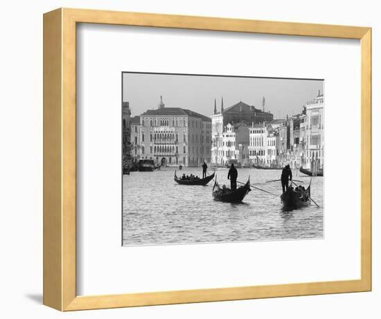 Gondoliers on the Gran Canal, Venice, Veneto Region, Italy-Nadia Isakova-Framed Photographic Print