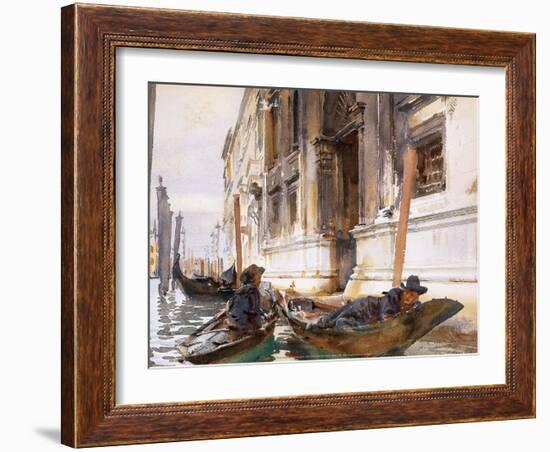 Gondoliers’ Siesta, 1904-John Sargent-Framed Art Print