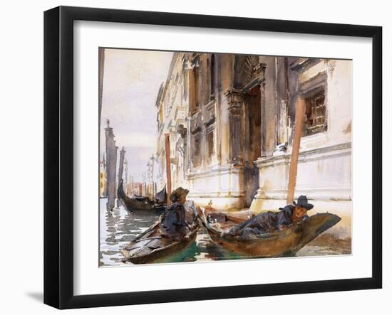 Gondoliers’ Siesta, 1904-John Sargent-Framed Art Print