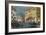 Gondoliers waiting for spectators outside the Teatro La Fenice, Venice, Italy-Italian School-Framed Giclee Print