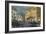 Gondoliers waiting for spectators outside the Teatro La Fenice, Venice, Italy-Italian School-Framed Giclee Print