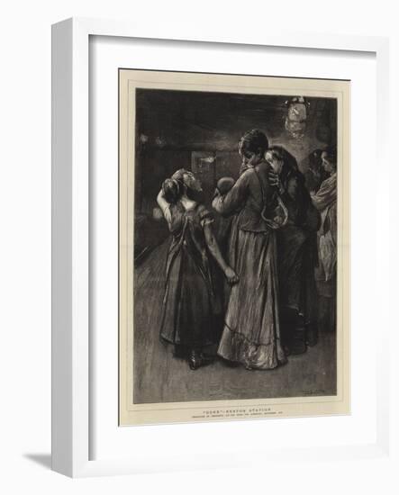 Gone, Euston Station-Frank Holl-Framed Giclee Print